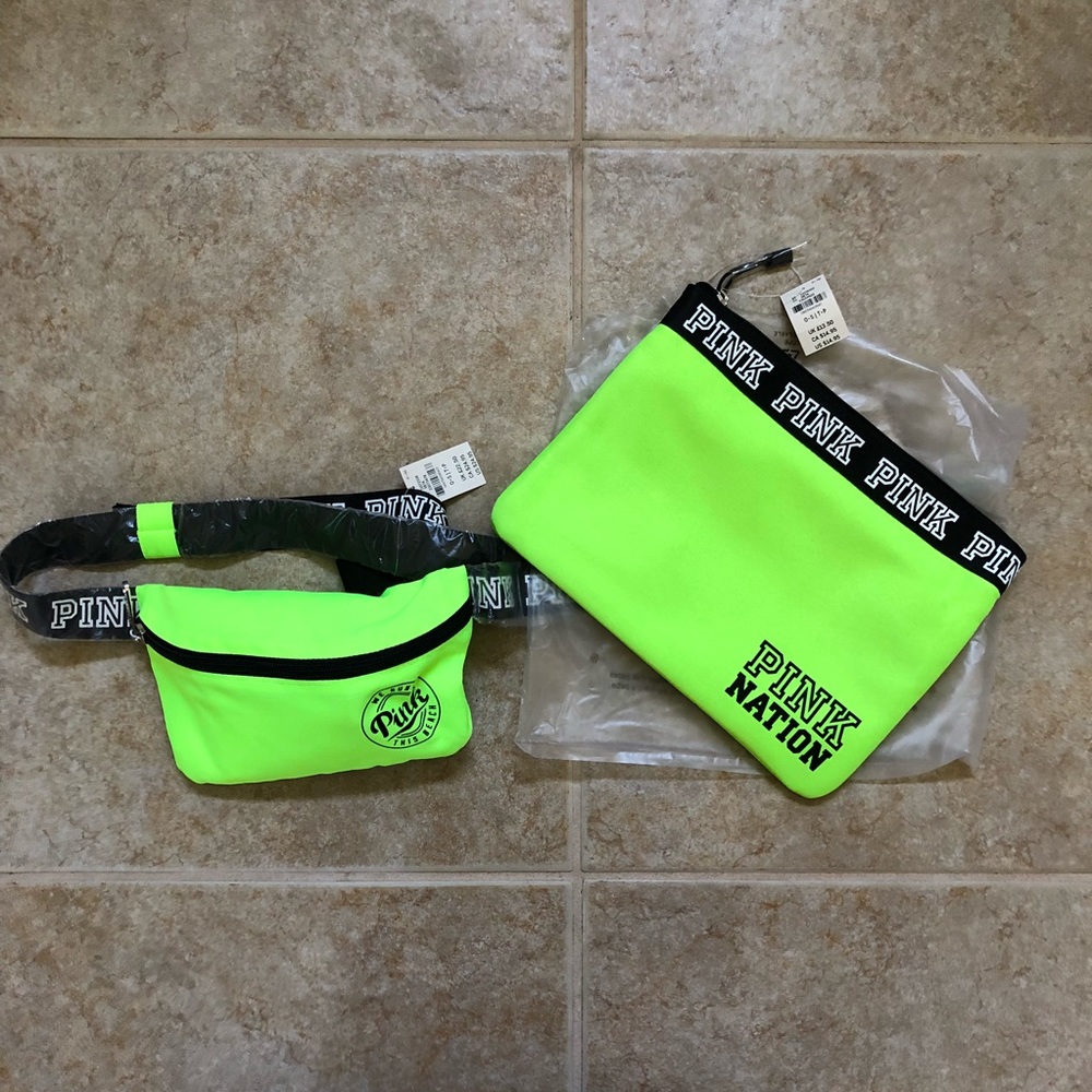 Victoria Secret Pink Fanny Pack and clutch set